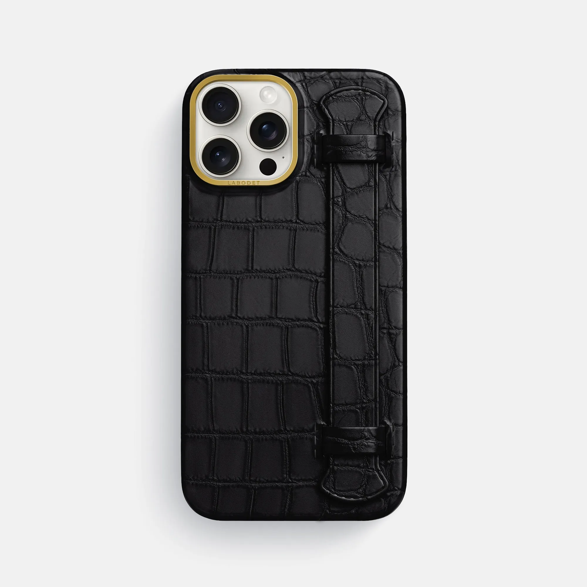 Handle Case For iPhone 16 Pro Max In Alligator Premium Surface