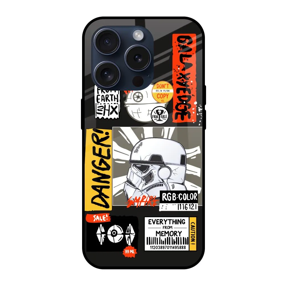 Galaxy Edge Glass Case for iPhone 15 Pro Luxury Coating