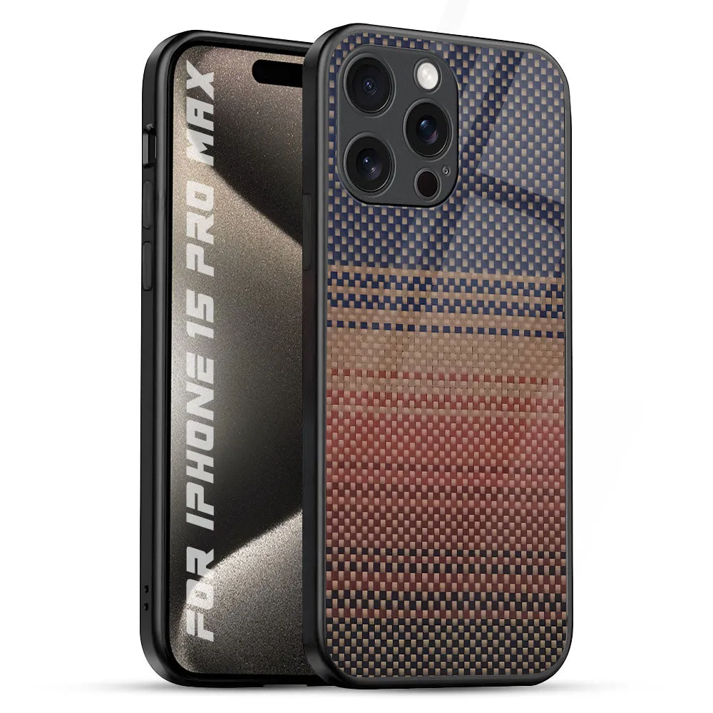 Fiber Artistry Glass Case for iPhone 15 Pro Max Lightweight Feel Matte Layer