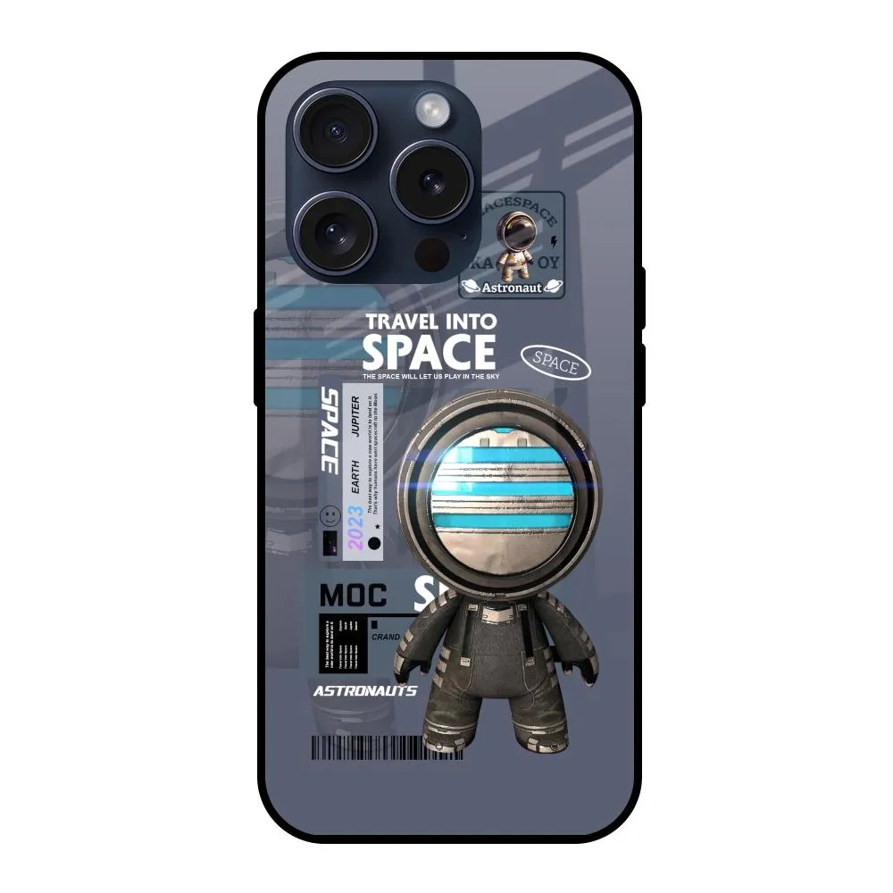 Comfort Design Space Travel Glass Case for iPhone 15 Pro