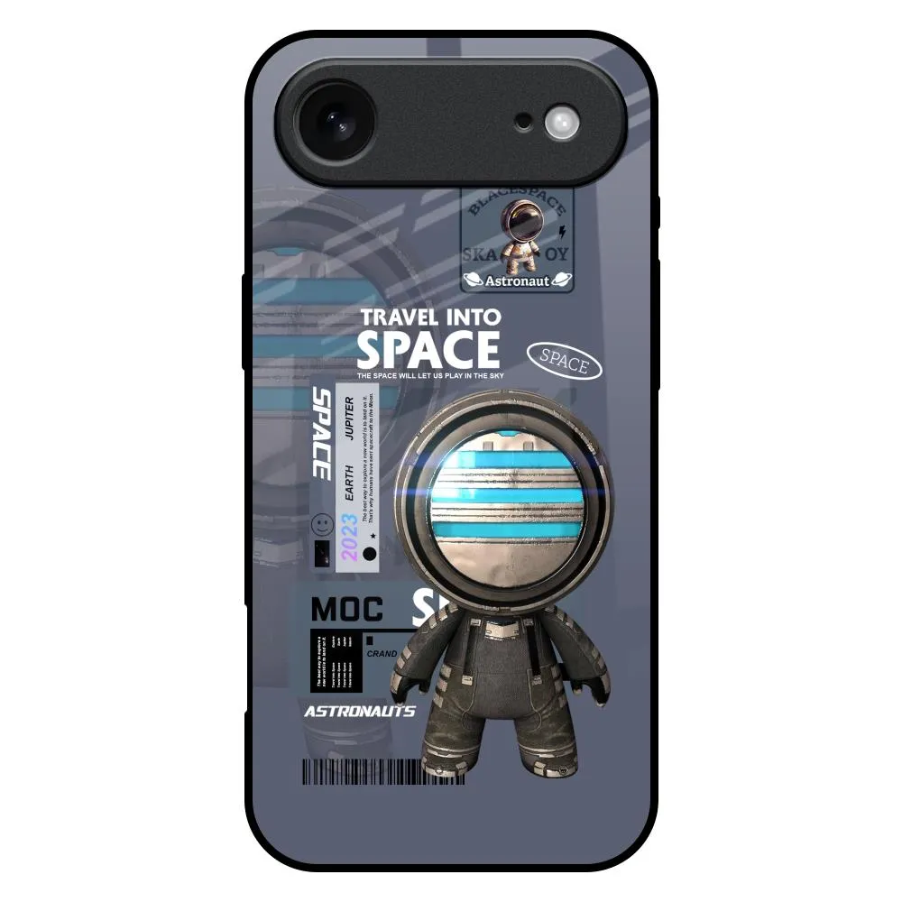 Space Travel Glass Case for iPhone 17 Air Fashionable Texture