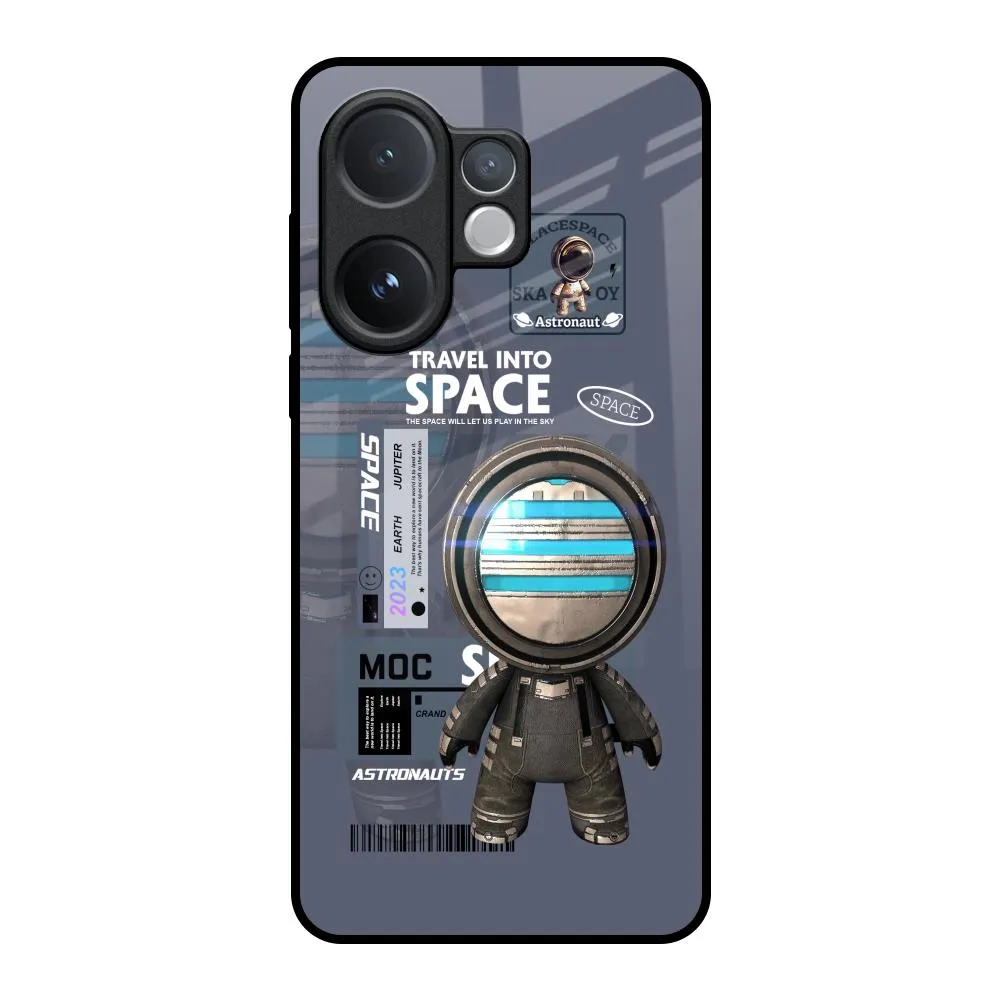 Easy Access Space Travel Glass Case for Vivo V60 5G