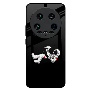 Elegant Pattern Design Premium Build Layer Space Traveller Glass Case for Mi 14 Ultra 5G