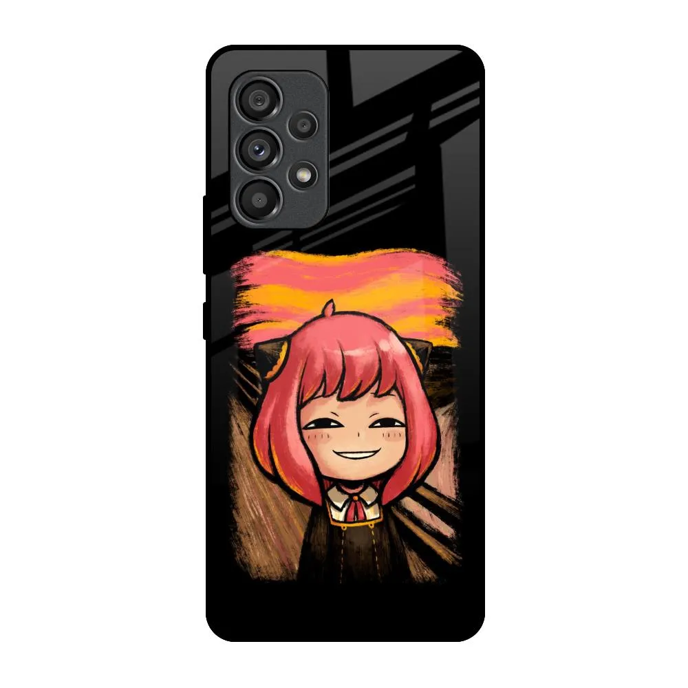Unique Pattern Spy X Family Glass Case for Samsung Galaxy A53 5G