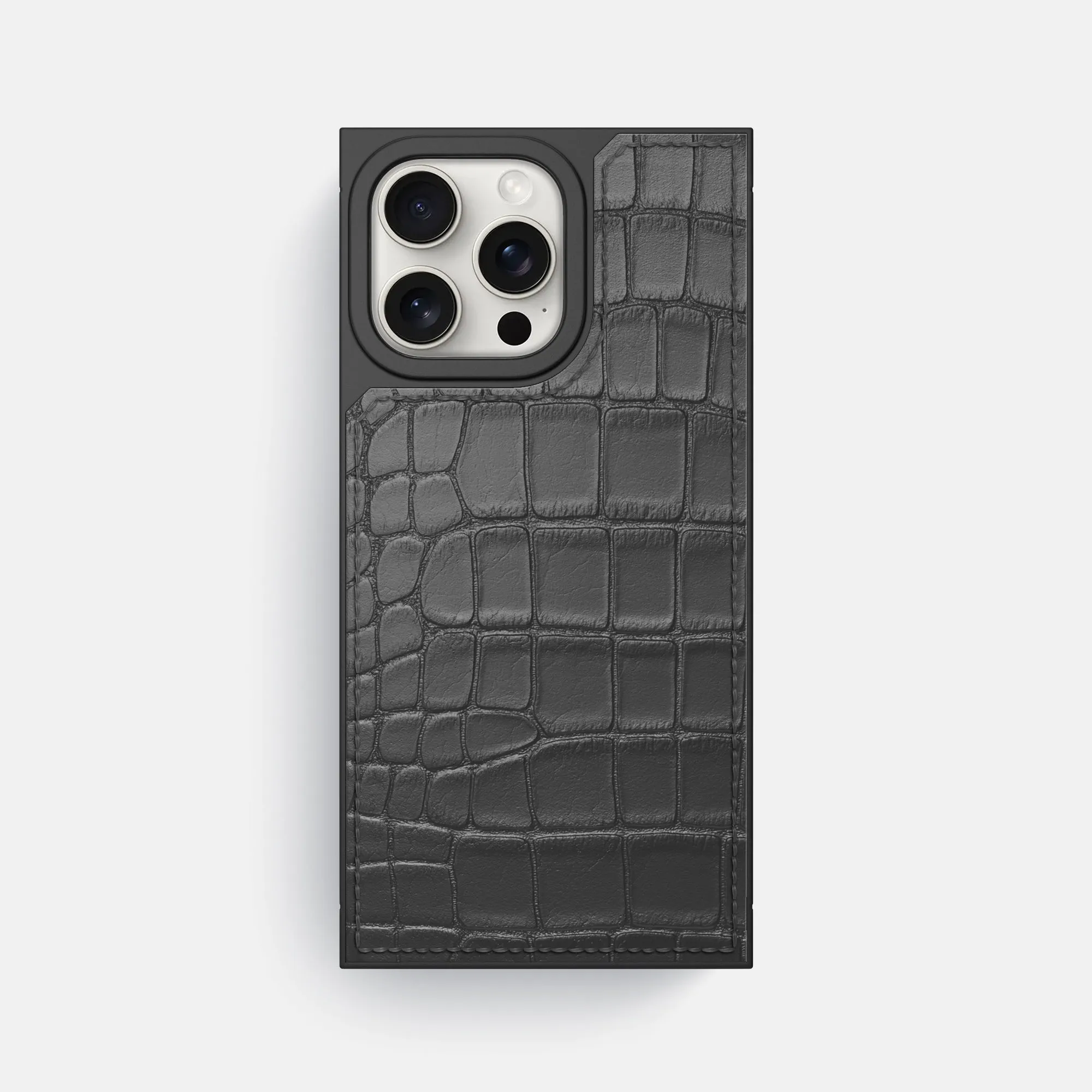 Square Case For iPhone 16 Pro Max In Alligator Compact Style
