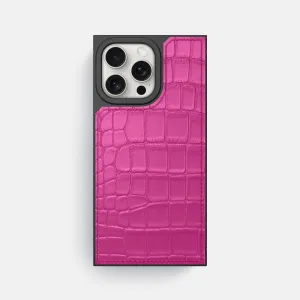 Square Case For iPhone 16 Pro Max In Alligator Stylish grip