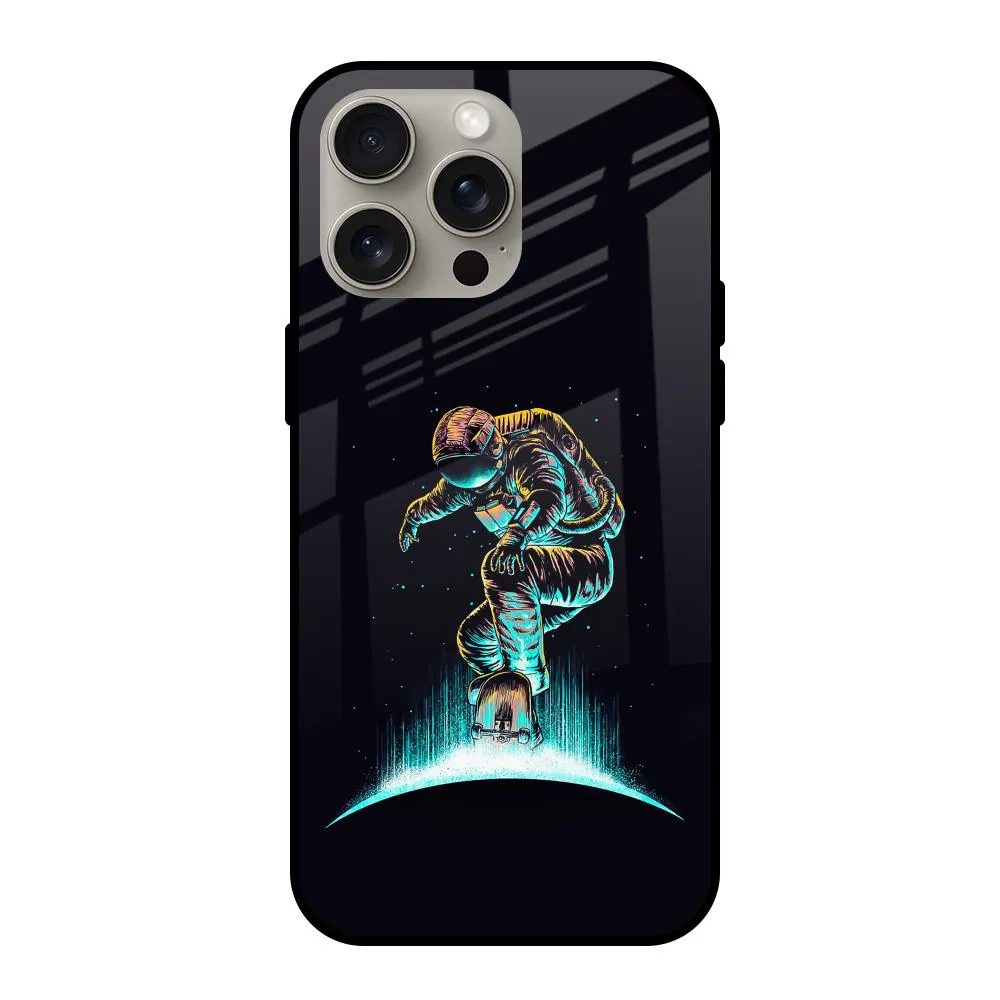 Star Ride Glass Case for iPhone 15 Pro Max Smooth Layer Texture Everyday Protection