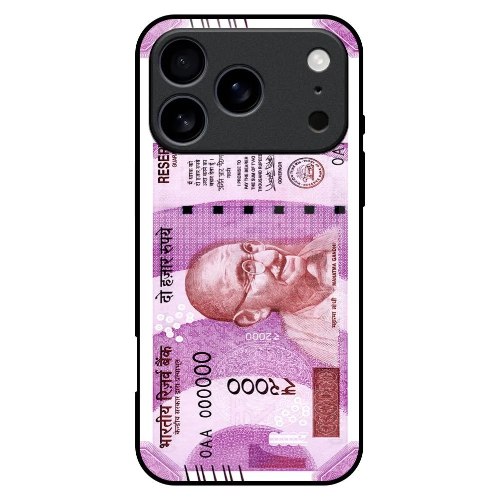 Stock Out Currency Glass Case for iPhone 17 Pro Max Elegant Texture Layer Clear Edge