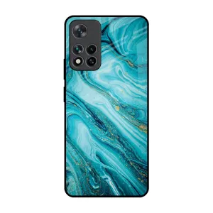 Lightweight Feel Ocean Marble Glass Case for Mi 11i