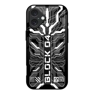 Casual Design Monochrome Magic Glass Case for iPhone 16