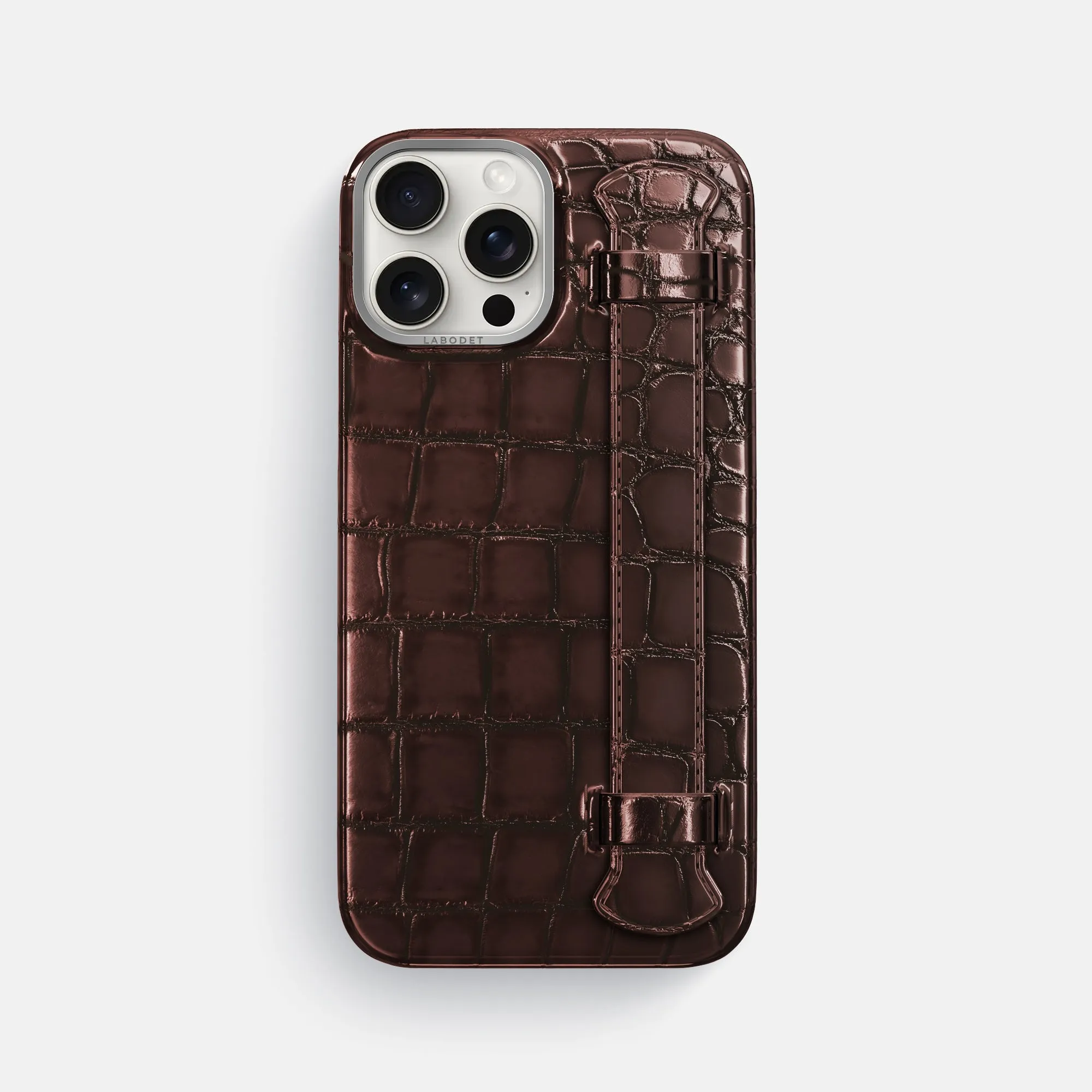 Handle Case For iPhone 16 Pro Max In Patina Alligator Light Touch Printed Graphic