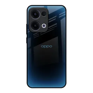 Matte Pattern Design Blue Dynamic Glass Case for Oppo Reno13 5G