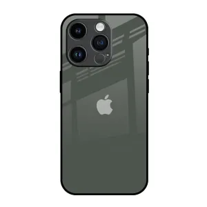 Charcoal Glass Case for iPhone 14 Pro Shock Frame Soft Surface Design
