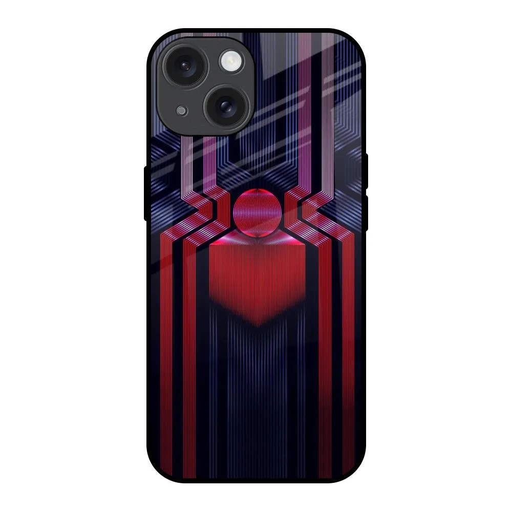 Super Art Logo Glass Case For iPhone 15 Creative Pattern
