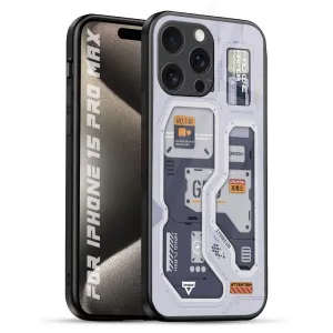 Tech Savvy Glass Case for iPhone 15 Pro Max Durable Shell