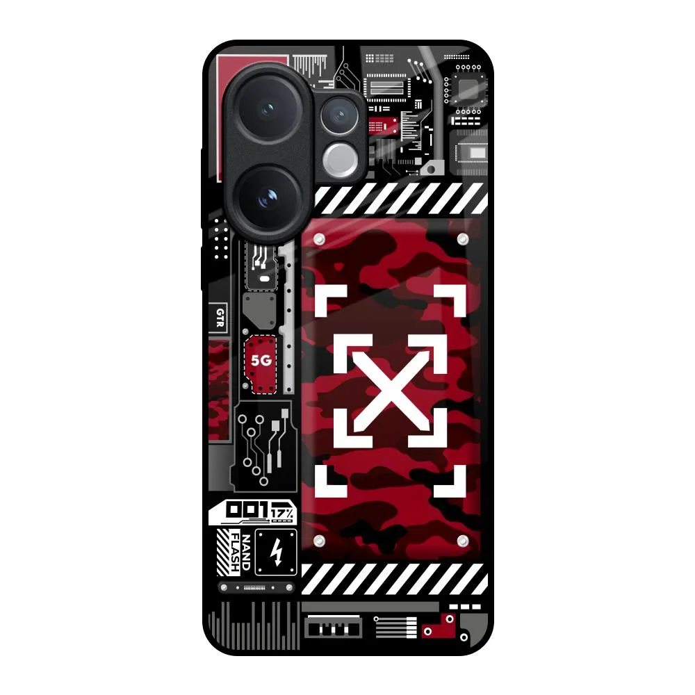 Technology Art Glass Case for Vivo V60 5G Premium Finish