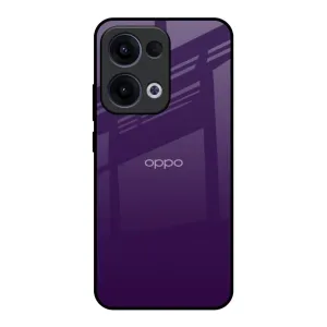 Dark Purple Glass Case for Oppo Reno13 5G Luxury Coating Grip Control