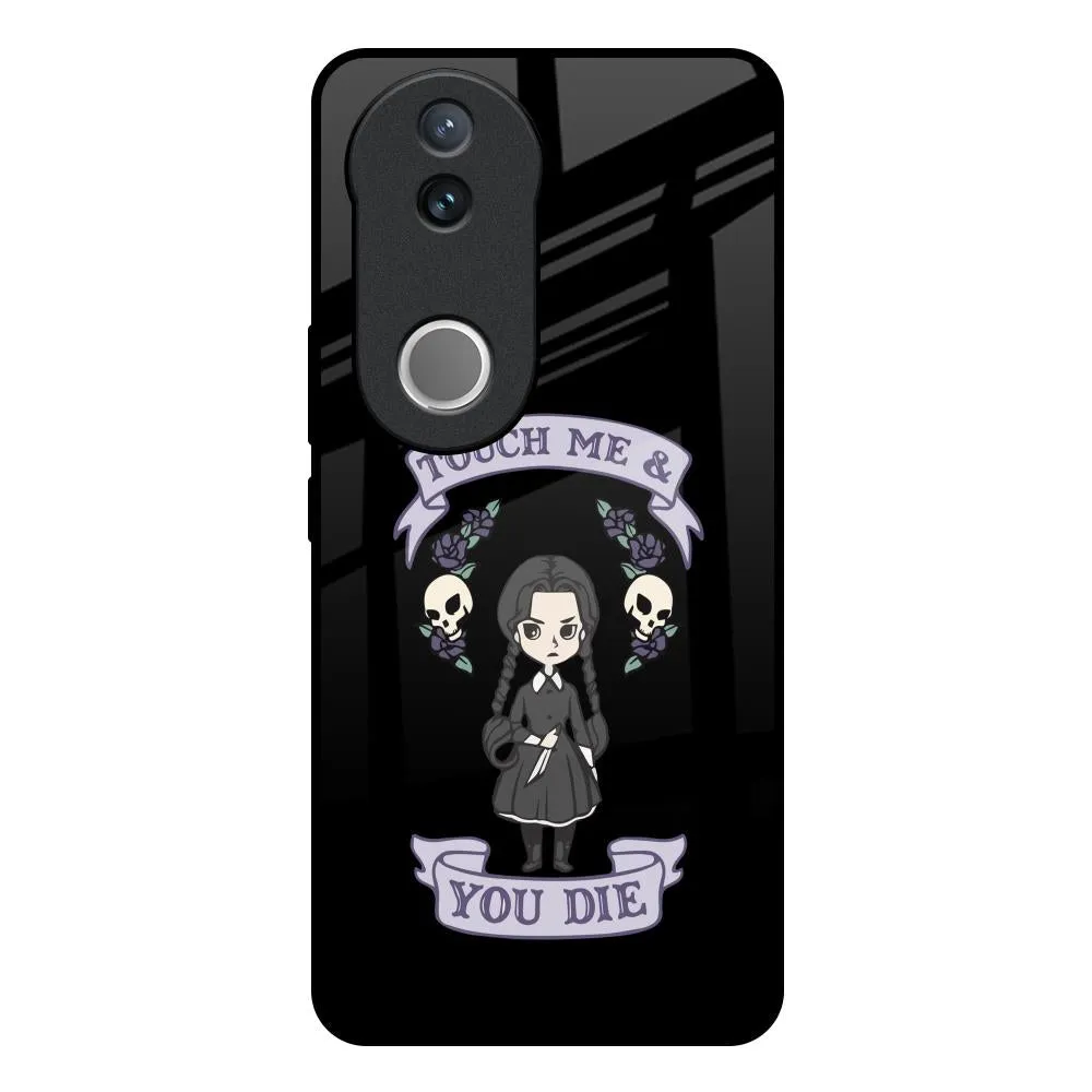 Touch Me & You Die Glass Case for IQOO Z10R 5G TPU Material