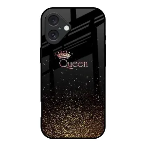 I Am The Queen Glass Case for iPhone 16 Vibrant Colors