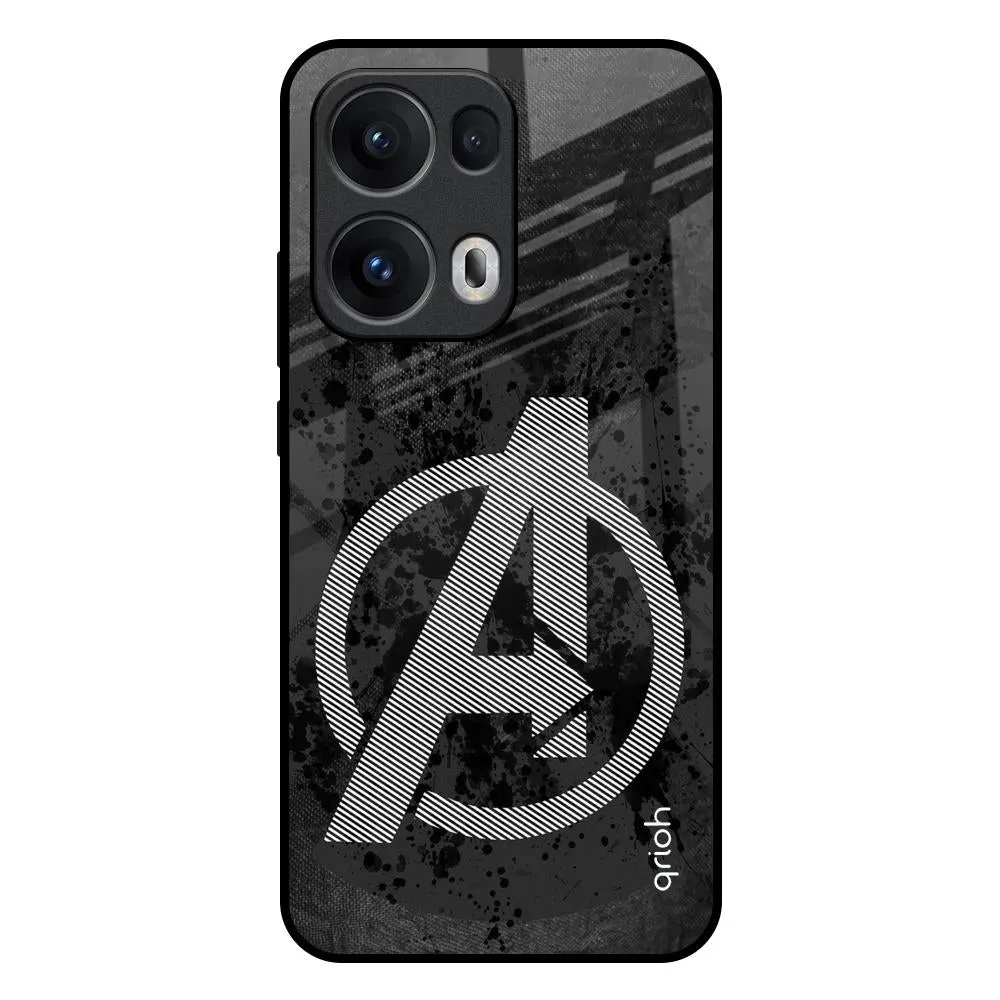 Color Pattern Rugged Look Sign Of Hope Glass Case for Oppo Reno13 Pro 5G