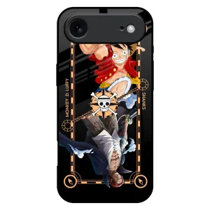 Ergonomic grip Shanks & Luffy Glass Case for iPhone 17 Air