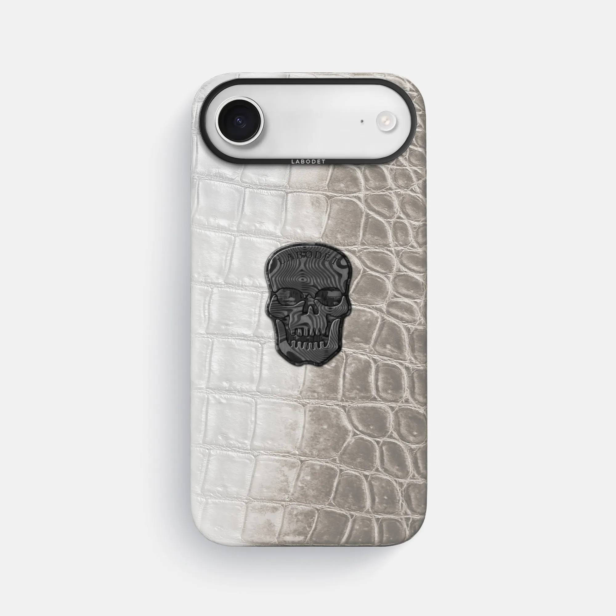 Subtle design Daily Style Classic Case With Carbon Skull For iPhone 17 Air In Himalayan Crocodile