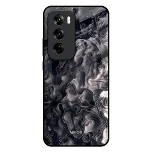 Cryptic Smoke Glass Case for Oppo Reno 12 5G Wireless Compatible