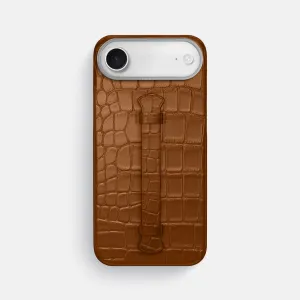 Handcrafted Design Center Handle For iPhone 17 Air In Alligator