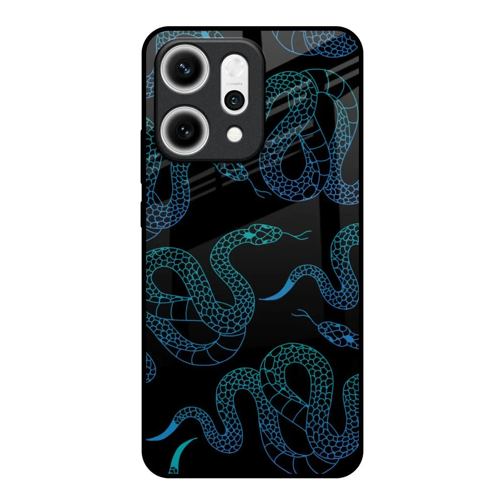 Premium Surface Modern Texture Serpentine Glass Case for Oppo Reno14 5G