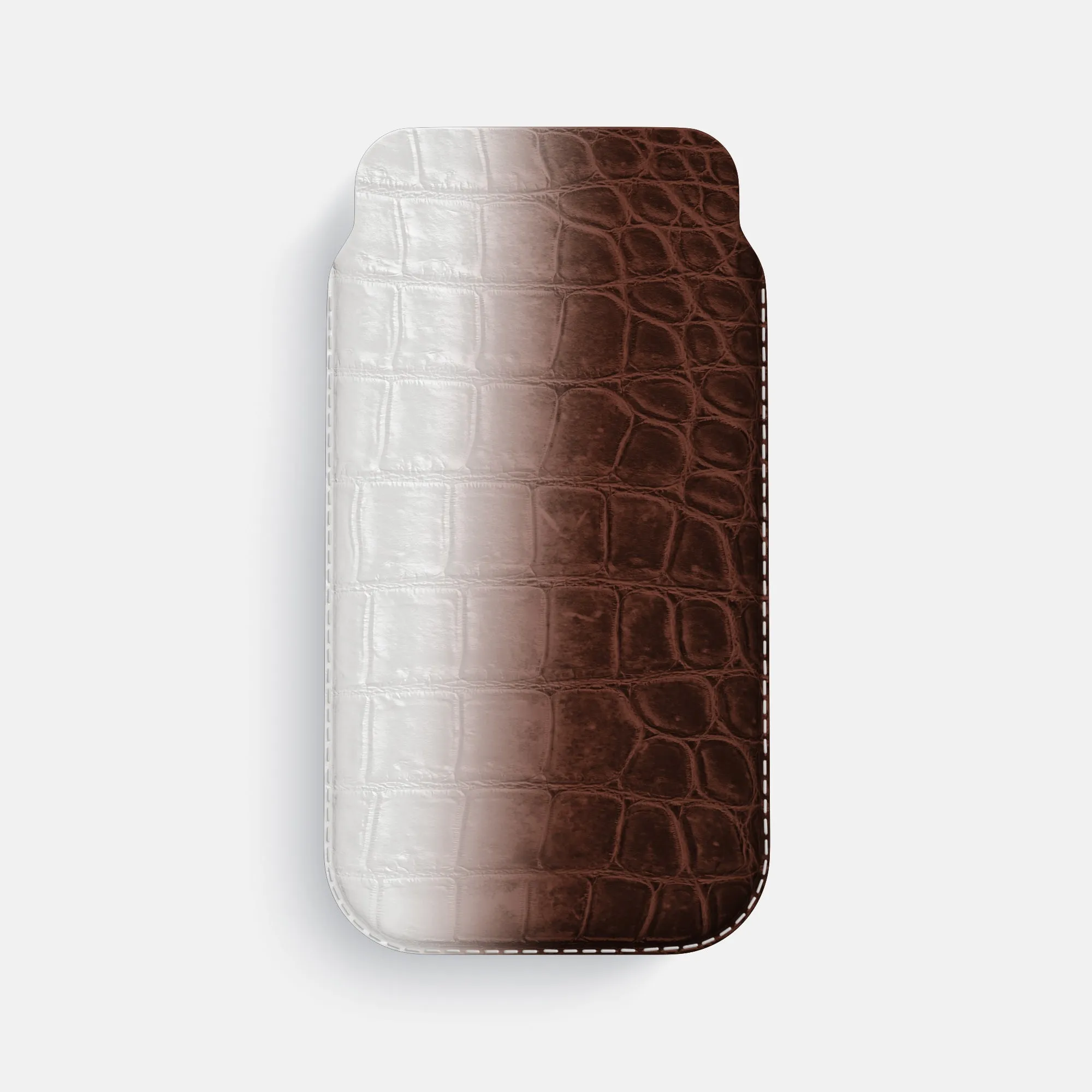 Pouch Case For iPhone 17 Air In Himalayan Crocodile Casual Look