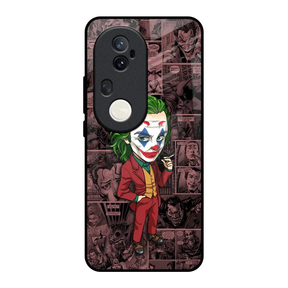 Joker Cartoon Glass Case for Vivo T4 Ultra 5G Smooth Surface Layer