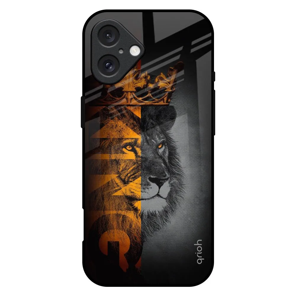 Stylish Form Youth Style King Of Forest Glass Case for iPhone 16 Plus