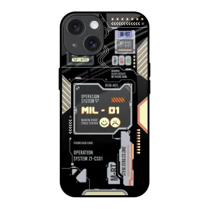 Exposed Parts Glass Case for iPhone 15 Premium Surface