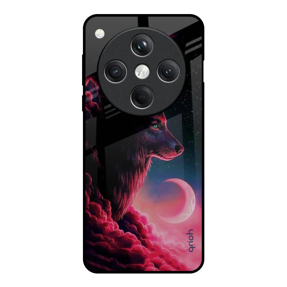Creative Accent Flexible Shell Moon Wolf Glass Case for Oppo Find X8 5G