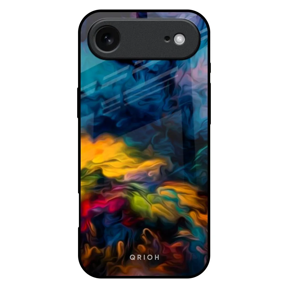Wireless charging Multicolor Oil Painting Glass Case for iPhone 17 Air