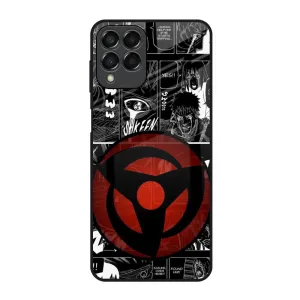 Sharingan Glass Case for Samsung Galaxy M53 5G Clear Finish Tough Grip