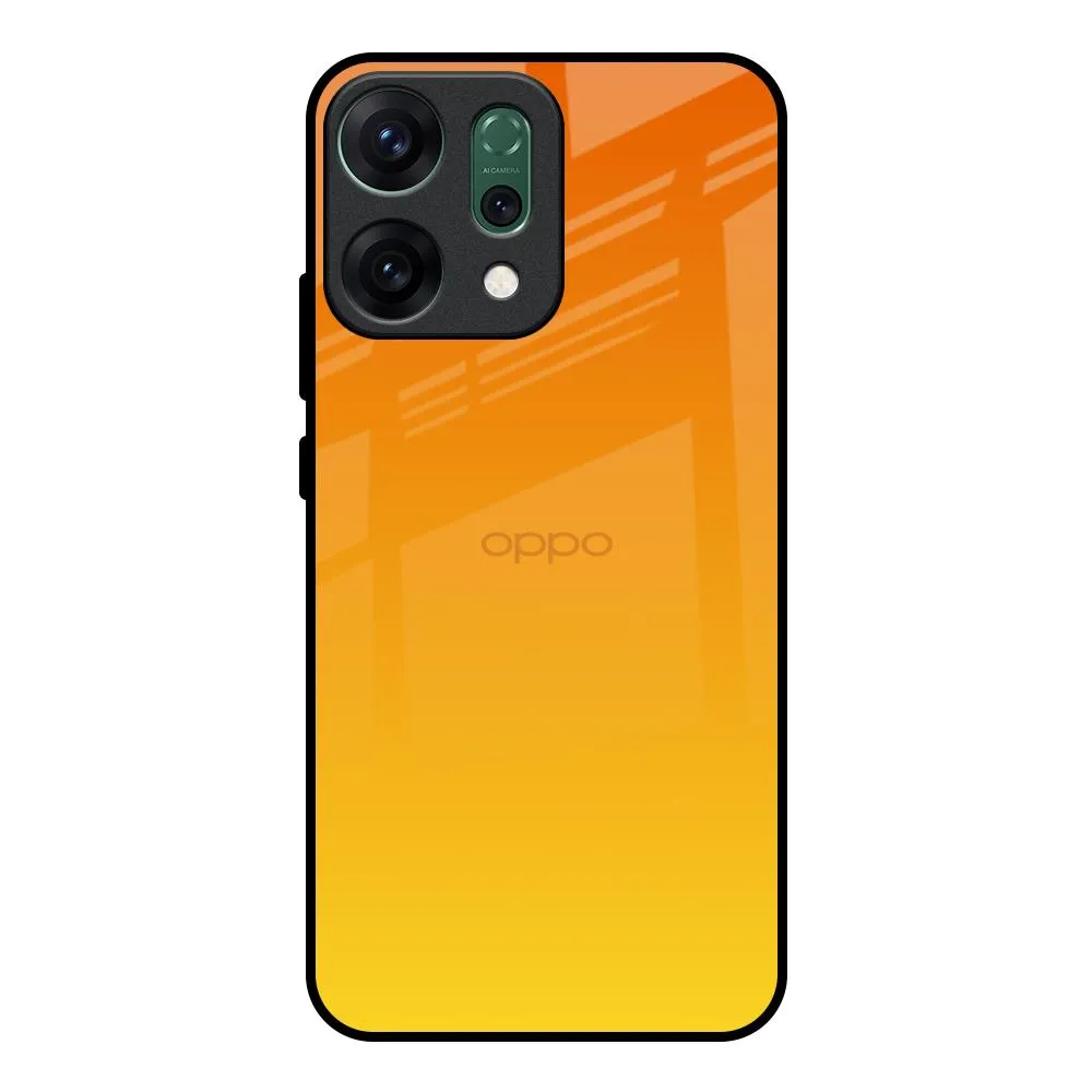 Ergonomic Texture Protective Design Layer Sunset Glass Case for Oppo Reno14 Pro 5G