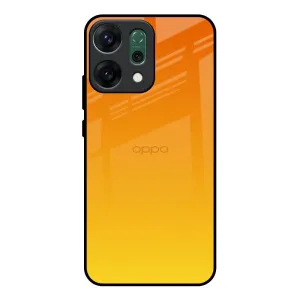 Ergonomic Texture Protective Design Layer Sunset Glass Case for Oppo Reno14 Pro 5G