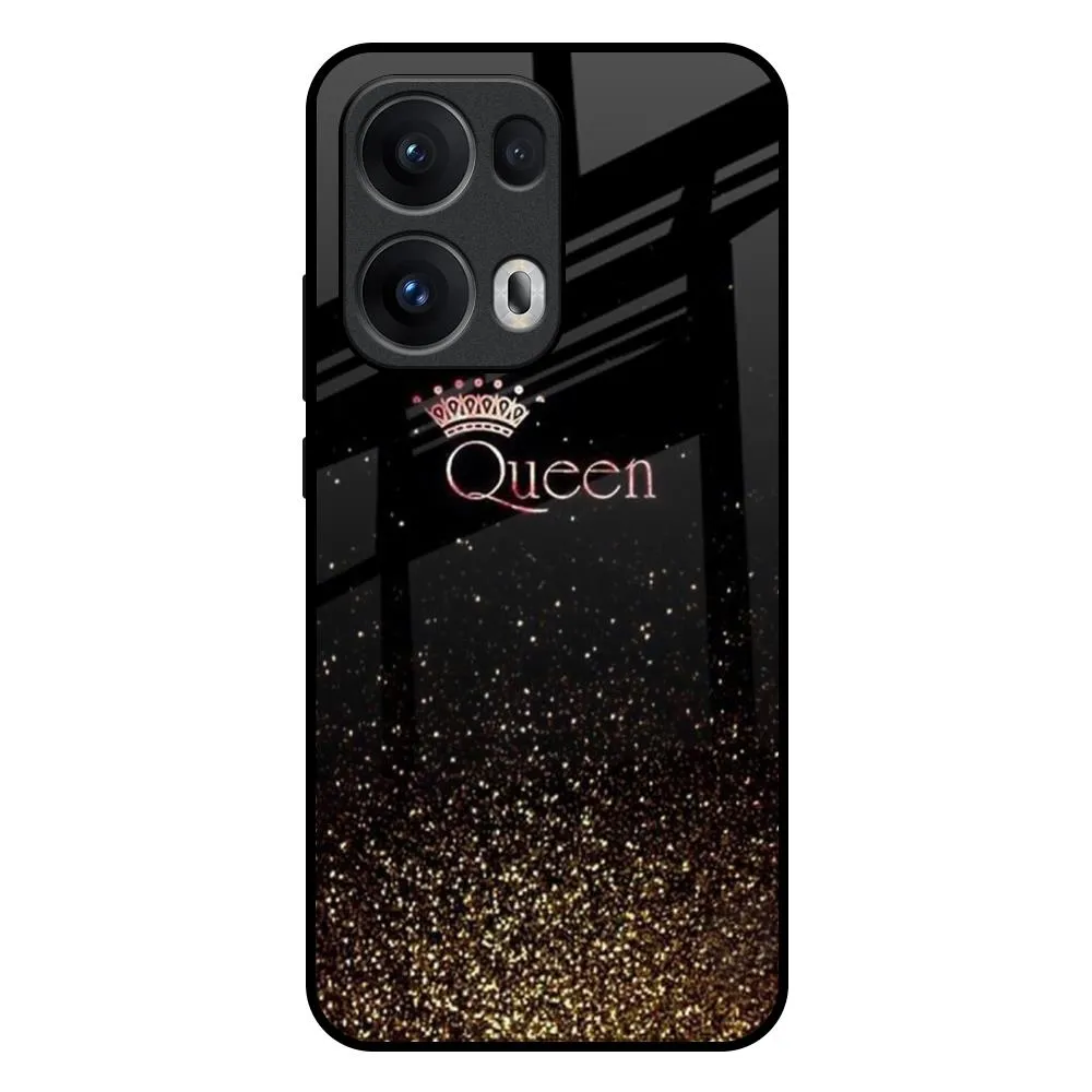 Lightweight texture Matte Feel I Am The Queen Glass Case for Oppo Reno13 Pro 5G