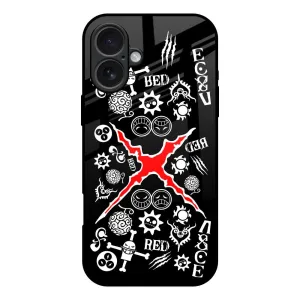 Shock Cushion Slim Design Red Zone Glass Case for iPhone 17