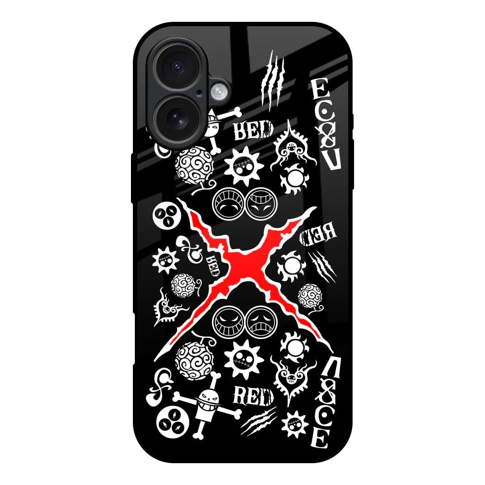 Shock Cushion Slim Design Red Zone Glass Case for iPhone 17