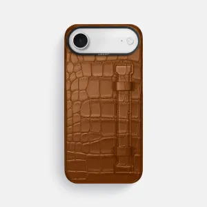 Matte Protection Handle Case For iPhone 17 Air In Alligator