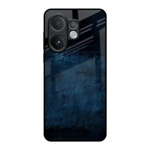 Dark Blue Grunge Glass Case for Vivo V60 5G Elegant Build
