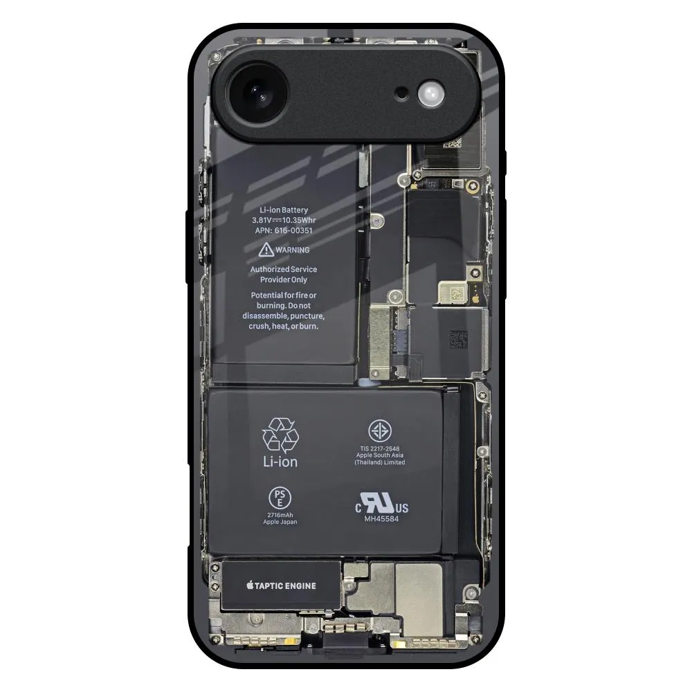 Skeleton Inside Glass Case for iPhone 17 Air Tactile Feel Protective Texture Layer