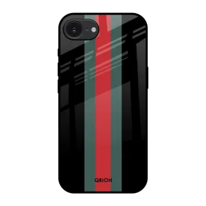 Vertical Stripes Glass Case for Apple iPhone 16e Premium Quality