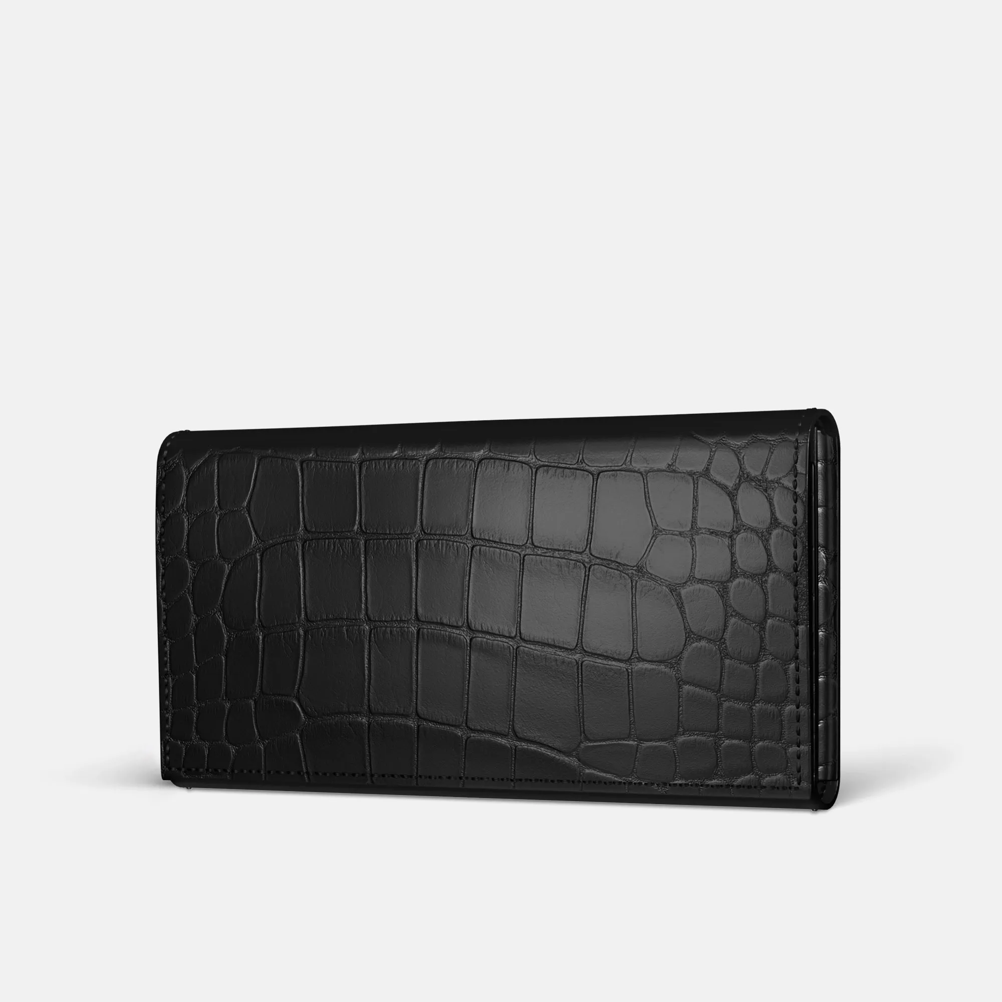 Minimal Touch Premium Finish Wallet Case For iPhone 17 Air In Alligator