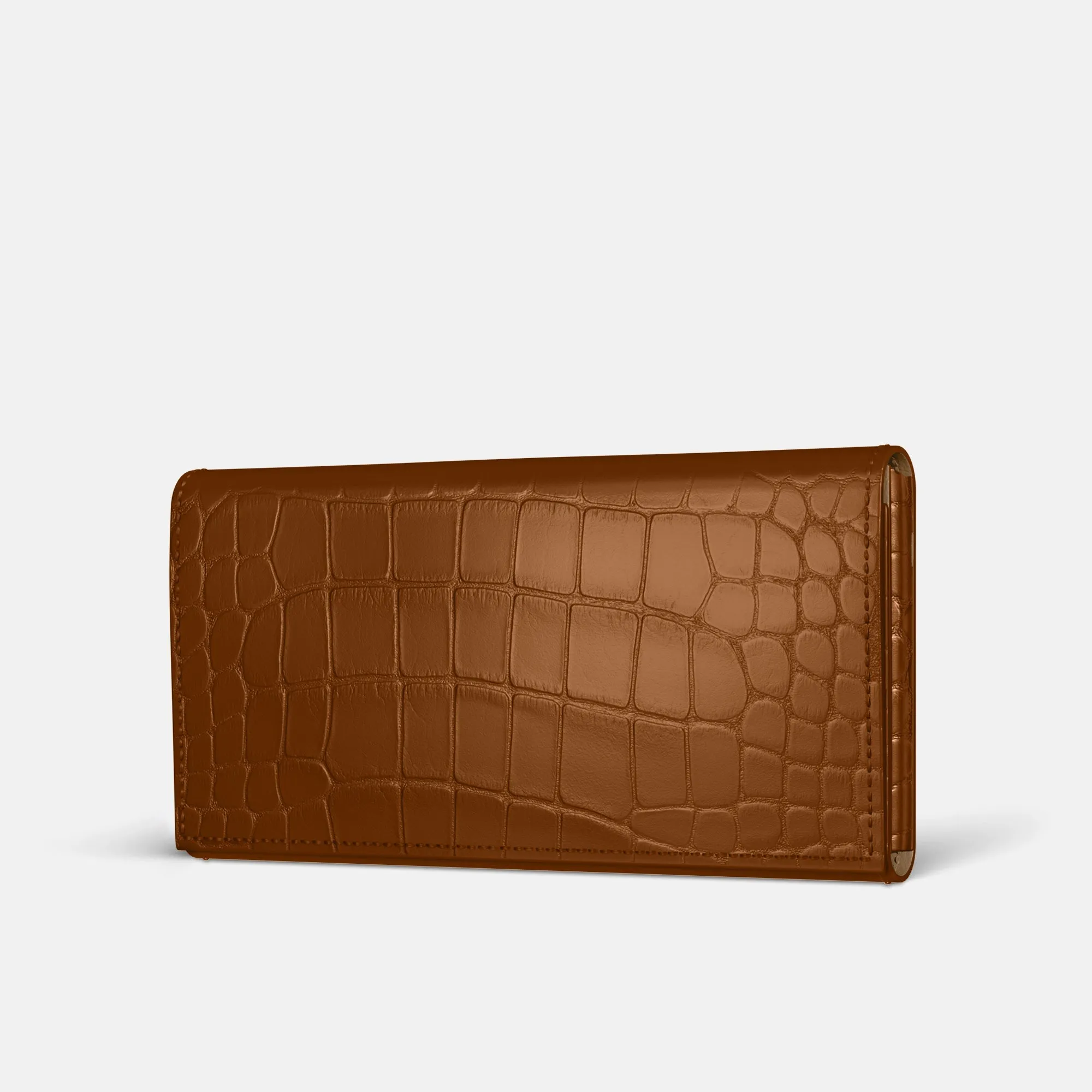 Compact Build Scratch Guard Wallet Case For iPhone 17 Air In Alligator