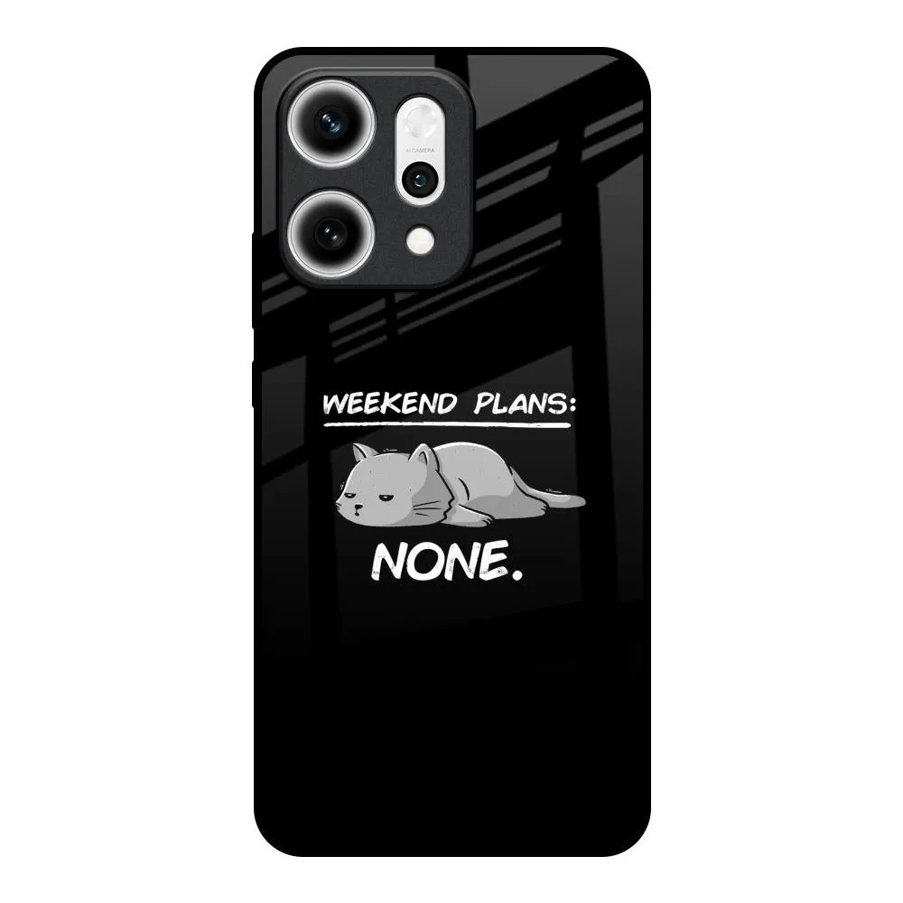 Weekend Plans Glass Case for Oppo Reno14 5G Tough Frame Protective Frame