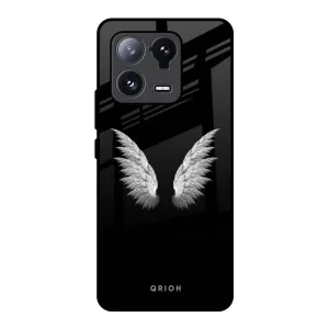 Modern Form White Angel Wings Glass Case for Mi 13 Pro