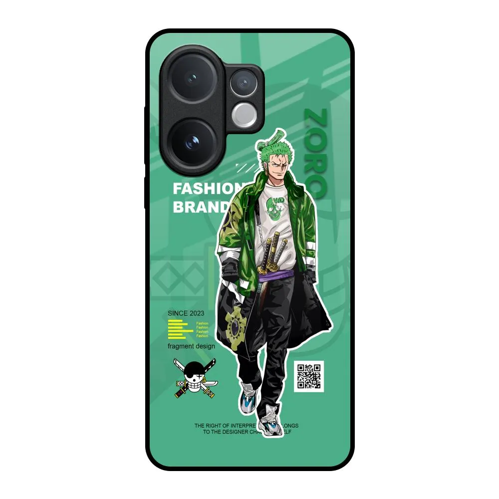 Zoro Bape Glass Case for Vivo V60 5G Minimal Grip